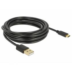 Delock USB kabel USB 2.0 USB-A zástrčka, USB-C ® zástrčka 4 m černá 83669