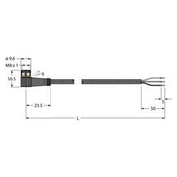 Turck PKW3M-2/TXL připojovací kabel pro senzory - aktory, 6625556, piny: 3, 2 m, 1 ks