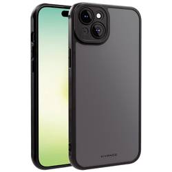 Vivanco FRSTCVVIPH15PLBK zadní kryt na mobil Apple iPhone 15 Plus černá, transparentní indukční nabíjení, chráněné vůči stříkající vodě, prachotěsný,