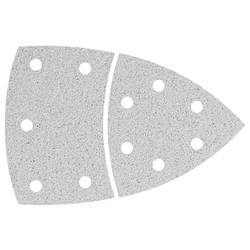 Wolfcraft 1128000 univerzální brusný papír na suchý zip, s otvory Zrnitost 120 Rozměr přes roh 95 mm 10 ks