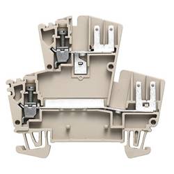 W terminal with cable-lug connection, Double-tier terminal, Rated cross-section: 2,5 mm², Screw connection, Direct mounting WDK 2.5 F 1021600000 Tmavě