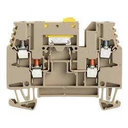 W-Series, Test-disconnect terminal, Rated cross-section: 2,5 mm², Screw connection WTR 2.5/ZZ 1039900000 Tmavě béžová Weidmüller 100 ks