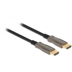 Delock HDMI kabel Zástrčka HDMI-A 20 m černá, stříbrná 84038 8K UHD, pozlacené kontakty HDMI kabel