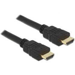 Delock HDMI kabel Zástrčka HDMI-A 1.5 m černá 84753 pozlacené kontakty, 4K UHD, dvoužilový stíněný, kroucený HDMI kabel