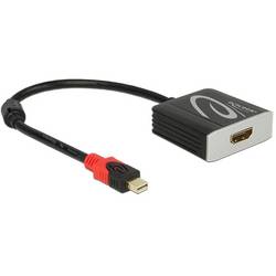 Delock DisplayPort / HDMI kabel DisplayPort zásuvka, Zásuvka HDMI-A 0.2 m černá 62735 4K UHD Kabel DisplayPort