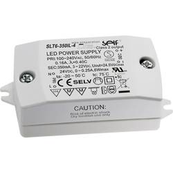 Self Electronics SLT6-350IL-4 LED driver konstantní proud 7.7 W 350 mA 3 - 22 V/DC montáž na nehořlavém povrchu , PFC spínací obvod , ochrana proti přepětí ,