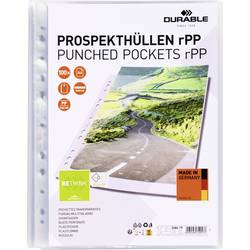 Durable obal na prospekty PREMIUM rPP DIN A4 recyklovaný plast, polypropylen transparentní 268419 100 ks