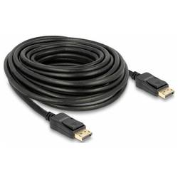 Delock DisplayPort kabel Konektor DisplayPort 10 m černá 84862 třížilový stíněný, pozlacené kontakty, 4K UHD Kabel DisplayPort