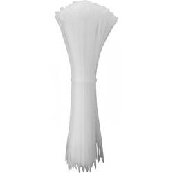 Quadrios 24CA340, 24CA340, stahovací pásky, 4.6 mm, 250 mm, bílá, odolná vůči UV záření, 100 ks