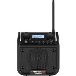 PerfectPro DABPRO odolné rádio DAB+, FM AUX, Bluetooth nárazuvzdorné, voděodolné, prachotěsné černá